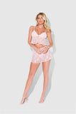 Rosalind Lace & Satin Trimmed Sleep Cami & Shortie - Frederick's of Hollywood