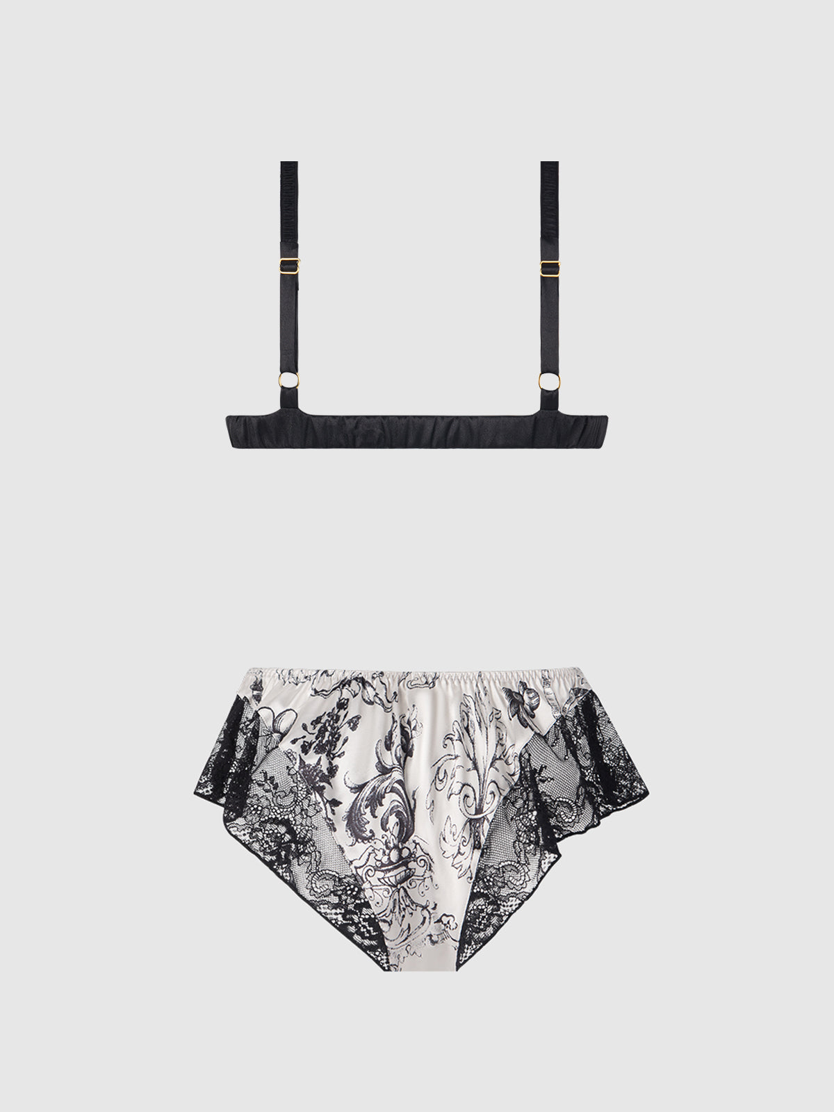 Scarlett Satin Sleep Bra & Shorty Set - Frederick's of Hollywood