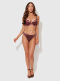 Lexi Push Up Plunge T-Shirt Bra - Chocolate