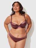 Lexi Push Up Plunge T-Shirt Bra - Chocolate