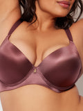 Lexi Push Up Plunge T-Shirt Bra - Chocolate