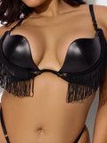 Hendrix Rising Star Fringe Plunge Push Up Bra - Frederick's of Hollywood