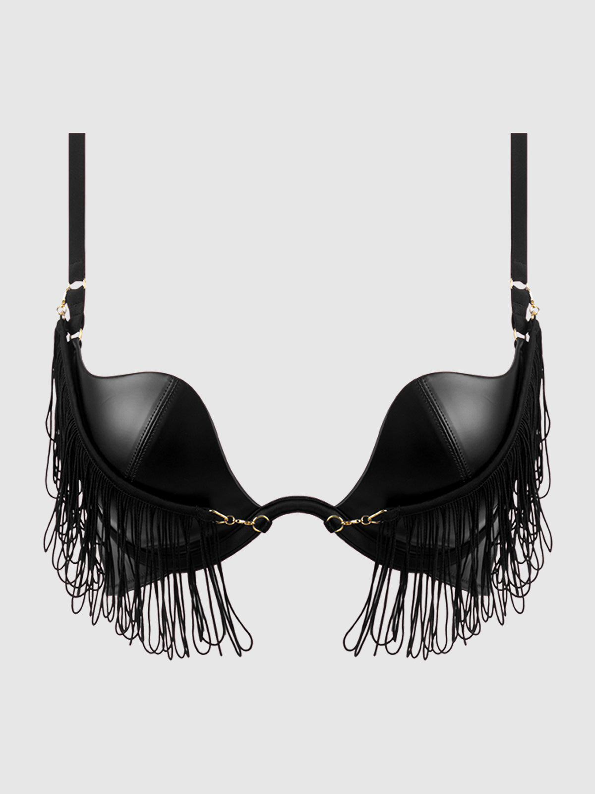 Hendrix Rising Star Fringe Plunge Push Up Bra - Frederick's of Hollywood