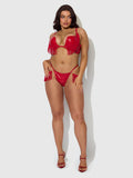 Hendrix Rising Star Fringe Plunge Push Up Bra - Frederick's of Hollywood