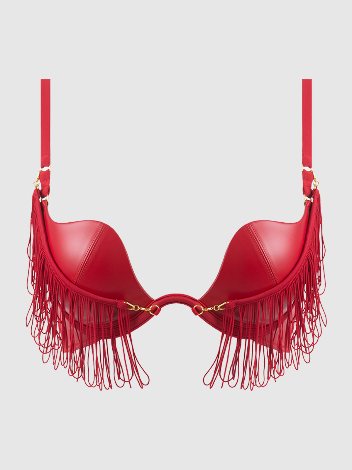 Hendrix Rising Star Fringe Plunge Push Up Bra - Frederick's of Hollywood