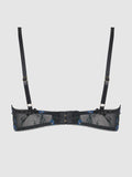 Harlow Embroidered Mesh Tie Front Bra - Frederick's of Hollywood