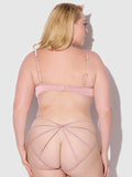Petra Satin & Mesh Unlined Corset Cup Bra - Frederick's of Hollywood