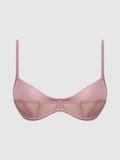 Petra Satin & Mesh Unlined Corset Cup Bra - Frederick's of Hollywood
