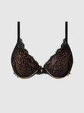Elizabeth Lace & Rhinestone Push Up Demi  - Frederick's of Hollywood