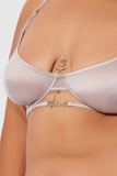 Neev Oil Slick Logo Longline Bra - Fredericks of Hollywood