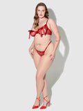 Melrose Satin Bow Tie Up Open Cup Bra - Fredericks Of Hollywood