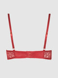 Melrose Satin Bow Tie Up Open Cup Bra - Fredericks Of Hollywood