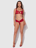 Pia Unlined Cutout Mesh Bra - Frederick's of Hollywood