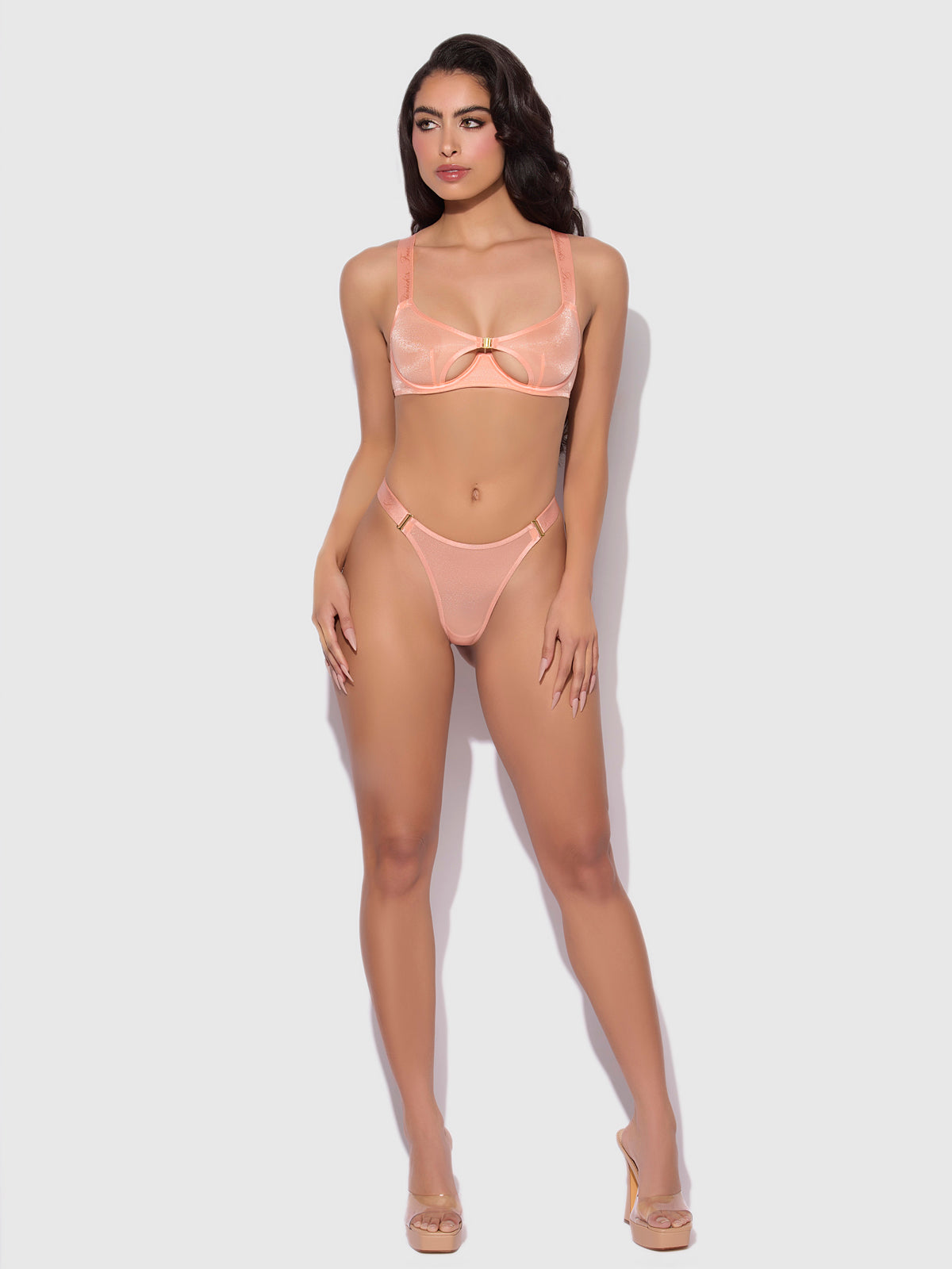 Pia Unlined Cutout Mesh Bra - Frederick's Of Hollywood