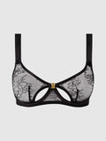Pia Lace Unlined Cutout Open Bra - Frederick's Of Hollywood
