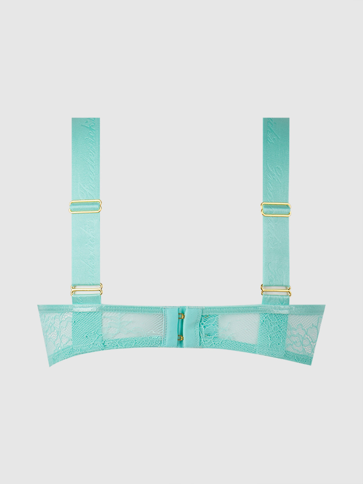 Pia Lace Unlined Cutout Open Bra - Frederick's Of Hollywood
