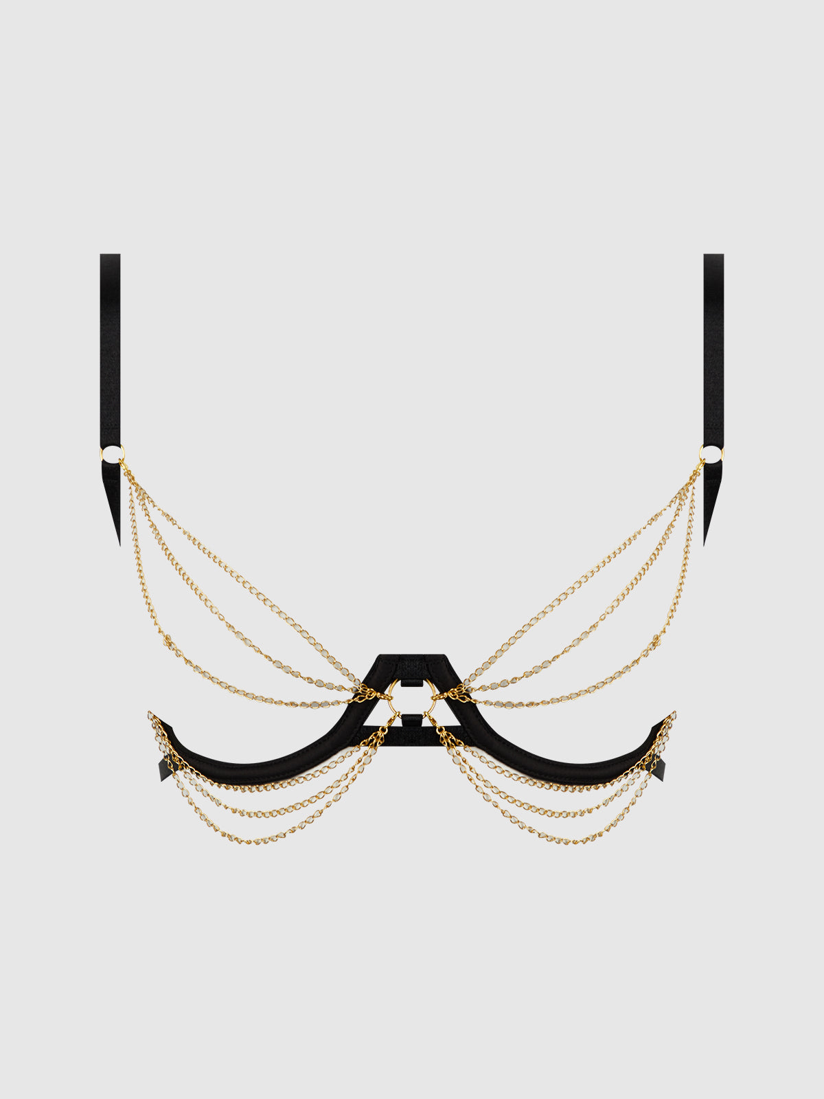 Maeve Chain Open Cup Underwire Bra - Frederick's of Hollywood