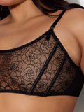 Melrose Embroidered Garter Bralette - Frederick's of Hollywood