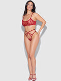 Melrose Embroidered Garter Bralette - Fredericks Of Hollywood