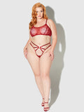 Melrose Embroidered Garter Bralette - Fredericks Of Hollywood