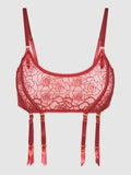 Melrose Embroidered Garter Bralette - Fredericks Of Hollywood
