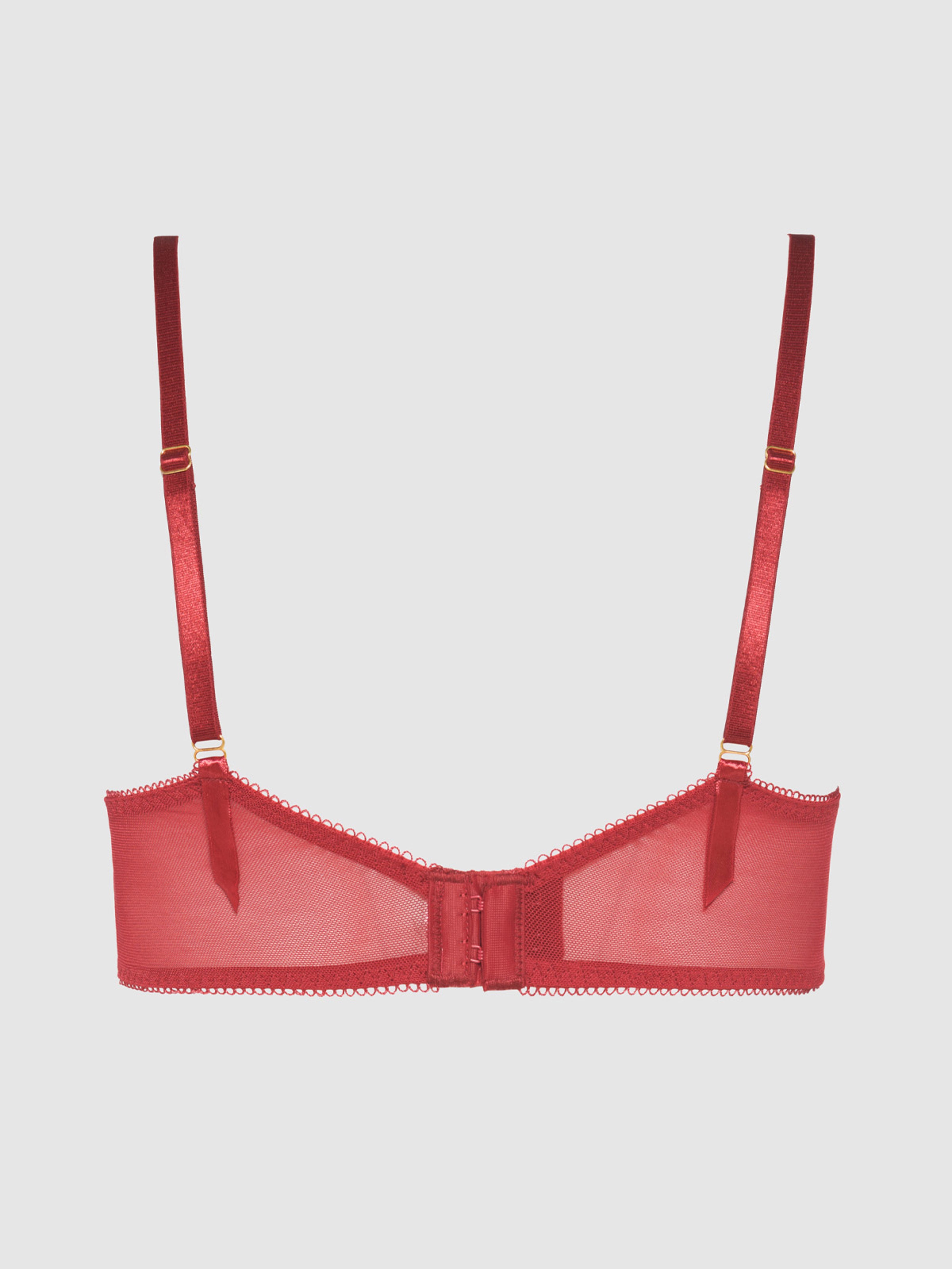 Melrose Embroidered Garter Bralette - Fredericks Of Hollywood