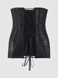 Luella Lace Straight Top Corset - Frederick's Of Hollywood