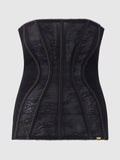 Luella Lace Straight Top Corset - Frederick's Of Hollywood