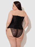 Luella Lace Straight Top Corset - Frederick's Of Hollywood