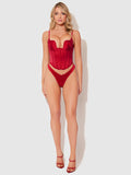 Petra Swirl Plunge Push Up Bustier - Frederick's of Hollywood