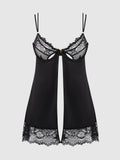 Neev Lace Open Cup Babydoll - Frederick's of Hollywood