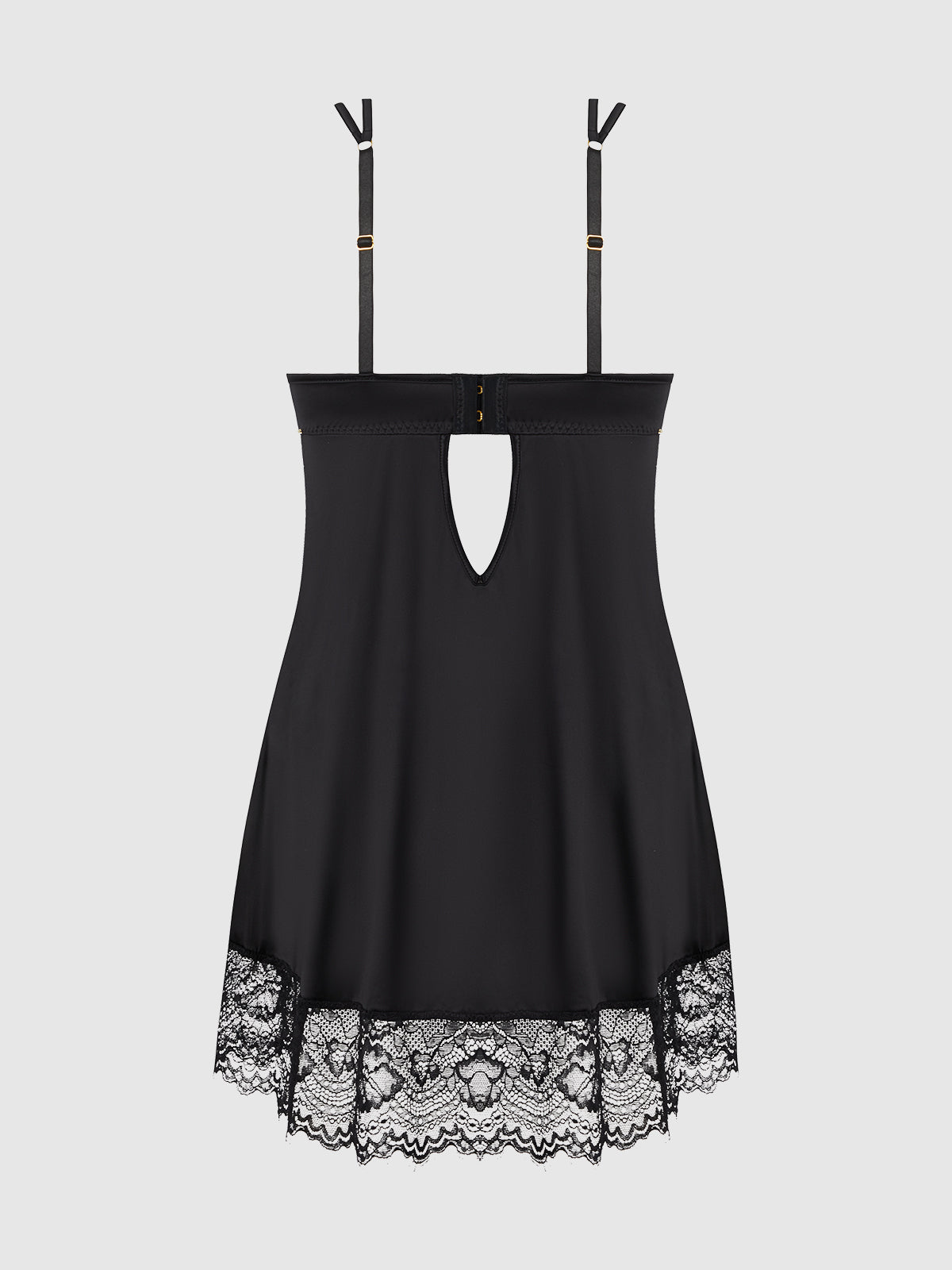 Neev Lace Open Cup Babydoll - Frederick's of Hollywood