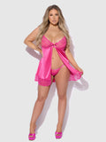 Neev Lace Open Cup Babydoll - Frederick's of Hollywood