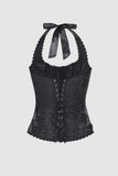 Hollywood Dream Halter Corset - Black