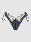Harlow Embroidered Mesh Hipster - Frederick's of Hollywood