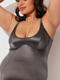 Neev Oil Slick Twist Halter Catsuit - Fredericks of Hollywood