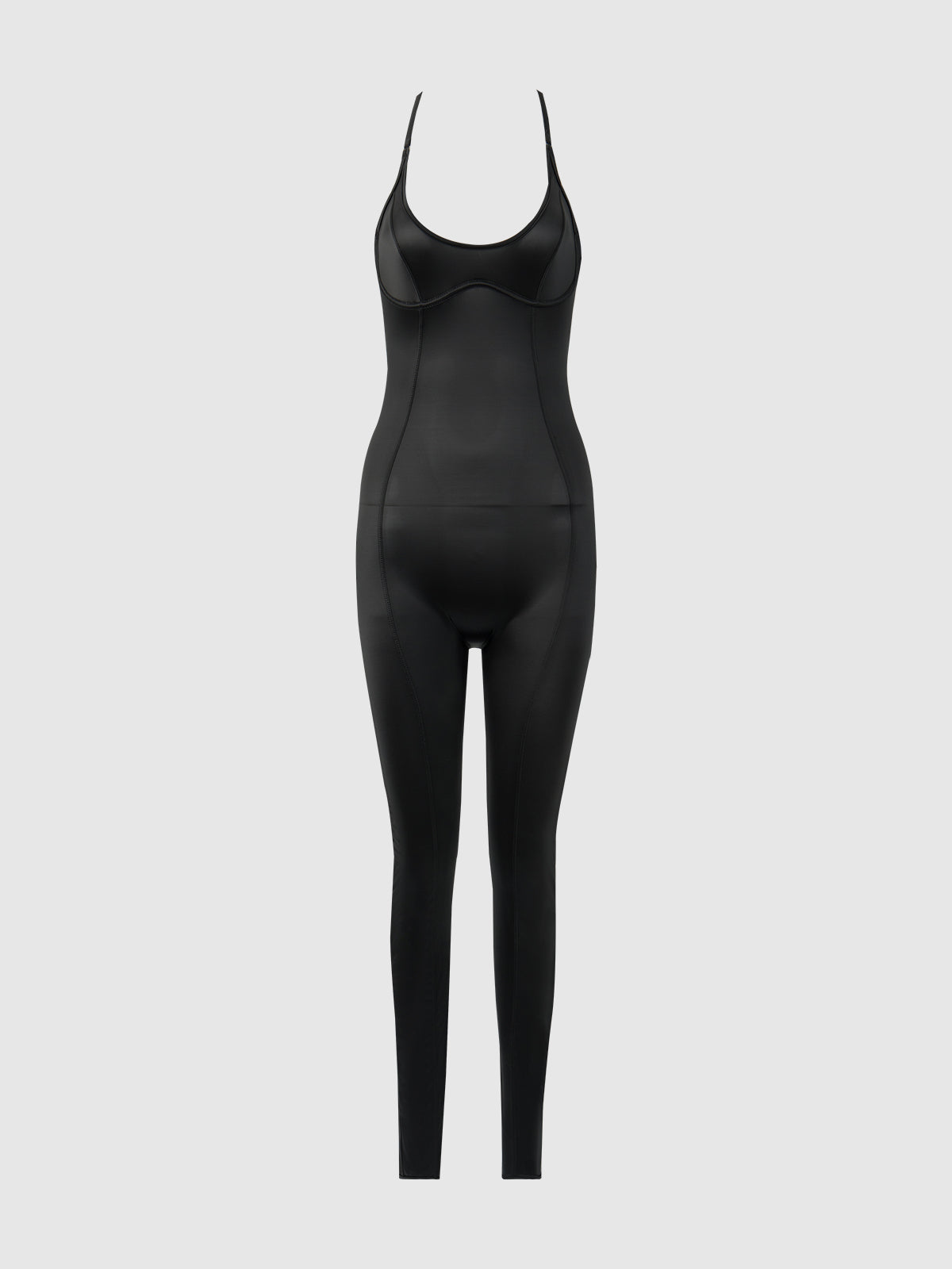 Neev Oil Slick Twist Halter Catsuit - Fredericks of Hollywood