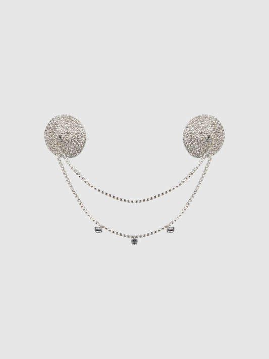 Ziggy Rhinestone Draped Cone Pasties - Frederick's of Hollywood