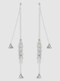 Ziggy Rhinestone Fringe Bra Straps - Silver