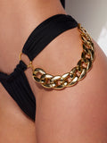Rising Star Chain Side Thong Swim Bottom - Frederick's of Hollywood