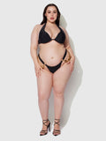Rising Star Chain Side Thong Swim Bottom - Frederick's of Hollywood