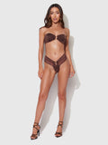 Alanza Mesh U Hook Thong Swim Bottom - Frederick's of Hollywood