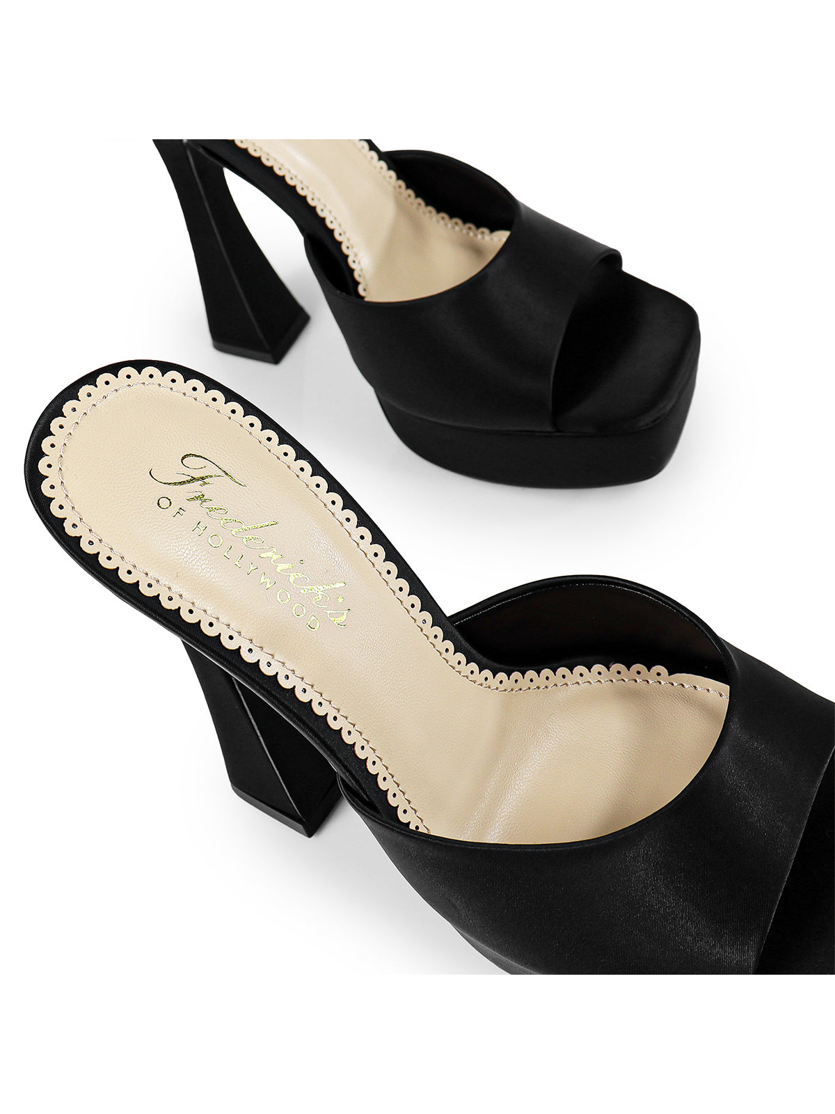 Elaina Platform Mule Heel - Black