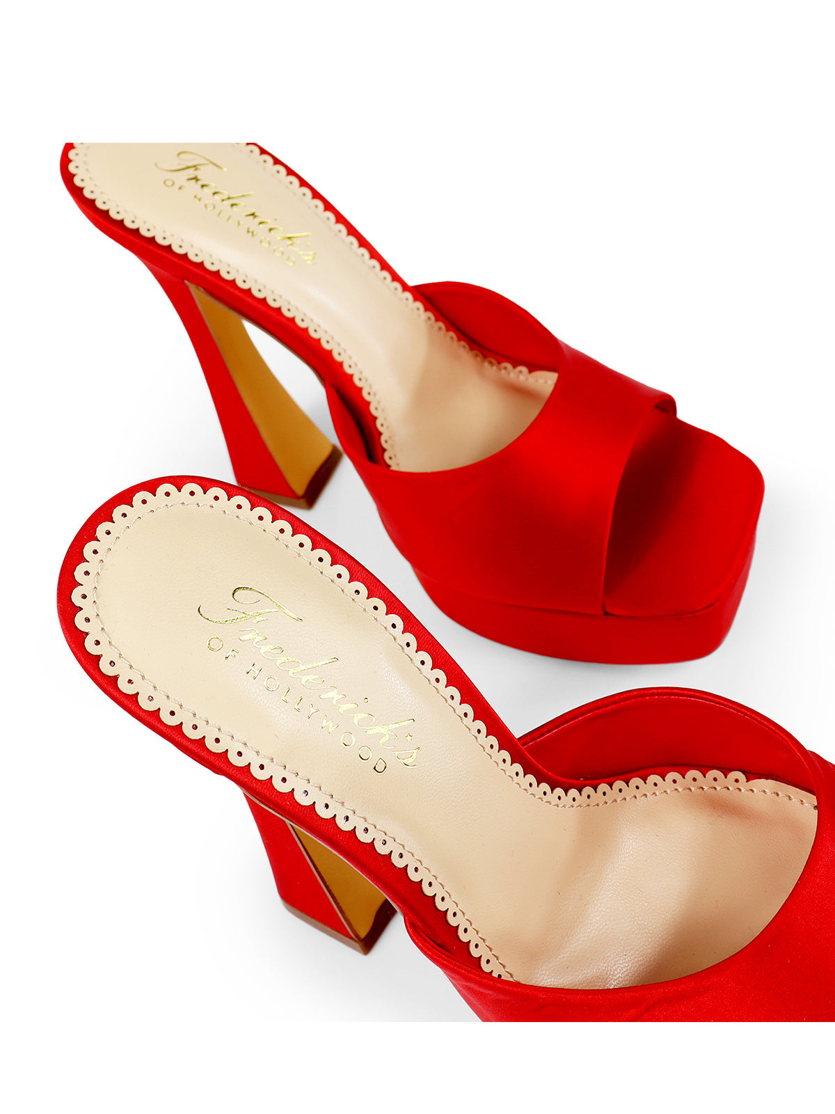 Elaina Platform Mule Heel - Red
