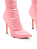 Gisele Stretchy Overknee Heeled Boots - Frederick's of Hollywood