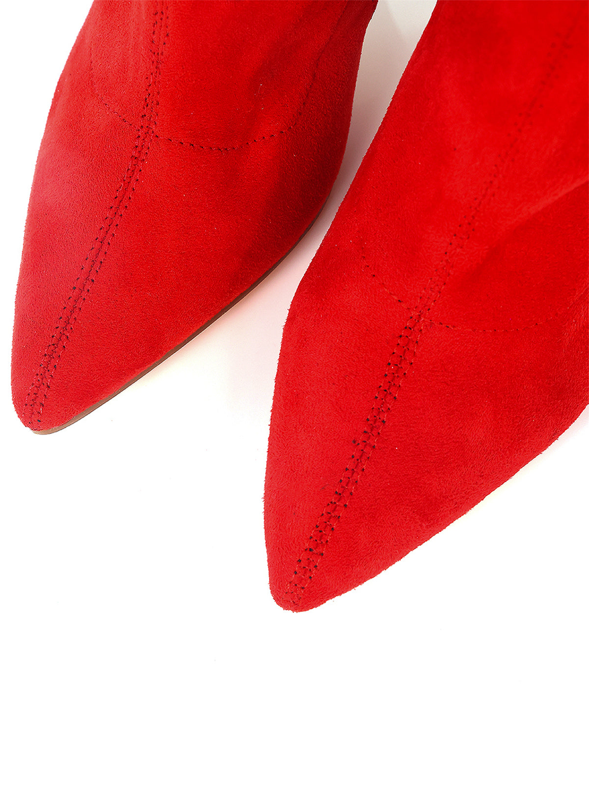Gisele Stretchy Overknee Heeled Boots - Frederick's of Hollywood