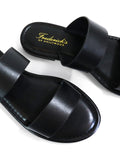 Janelle Double Band Flat Sandal - Frederick's of Hollywood