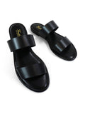Janelle Double Band Flat Sandal - Frederick's of Hollywood