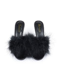 Luxor Feather Mule - Black