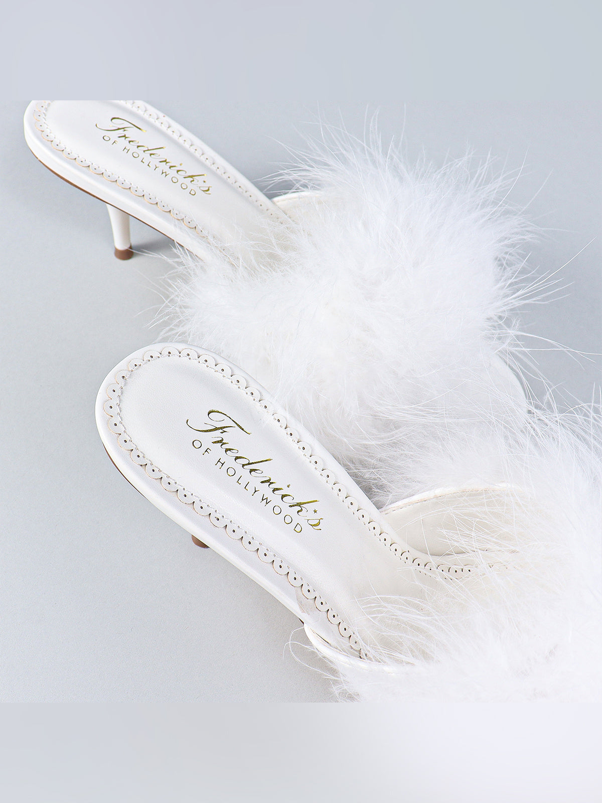 Luxor Feather Mule - White